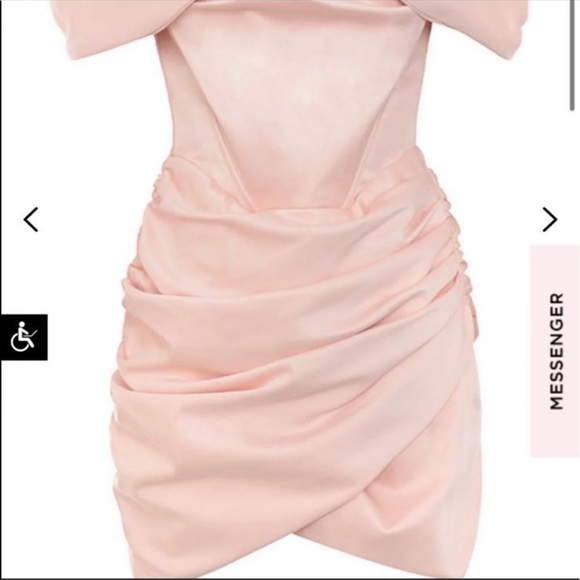 House Of CB 'Coraline' Blush Satin Corset Dress - Picture 10 of 15